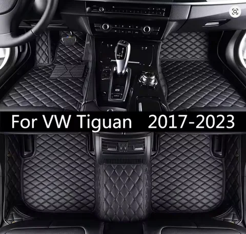 폭스바겐 VW 티구안 R-라인 MK2 2017 2018 2019 2020 2021 2022 2023 자동차 풀세트 카펫 패드 발 매트 러그