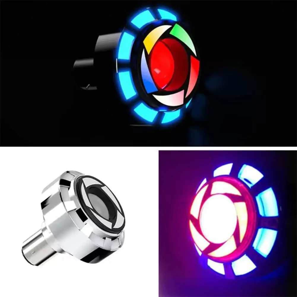 Universal Motorcycle Brake Light Tail Light Angel Eye Modification Accessories Light Cyber Technology Style LED Motorcycle Light