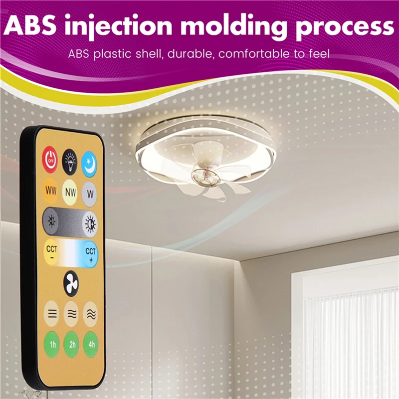 AA08-For E27 Ceiling Fan Light For E27 Ceiling Fan Light Home Lighting Solution 1-4H Timing Remote Control