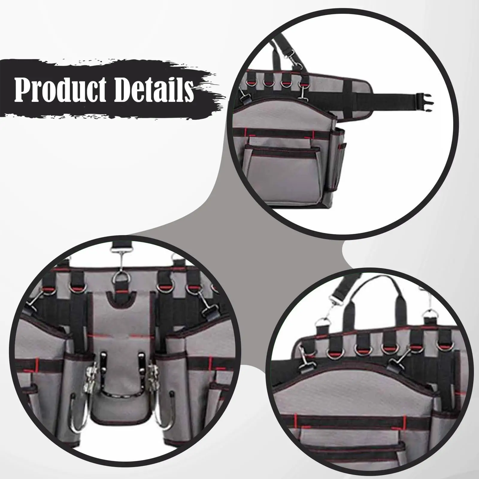 

Органайзер для инструментов на пояс с подтяжками и карманами, подарок для папы, универсальный чехол для инструментов из оксфорда для сантехников, строителей, садоводов