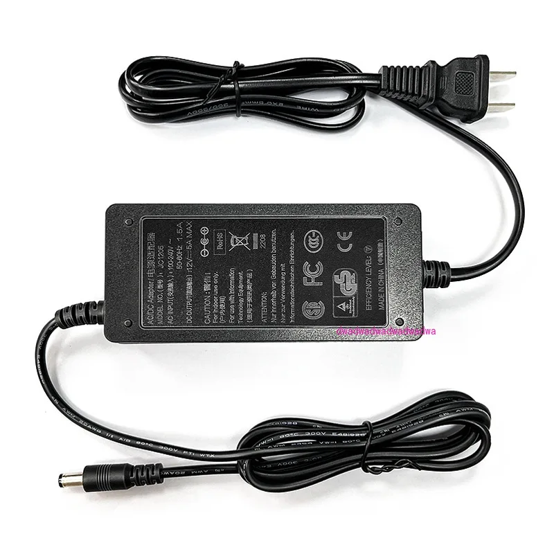 12V4A 12V5A 12V6A Power adapter LED light with LCD display