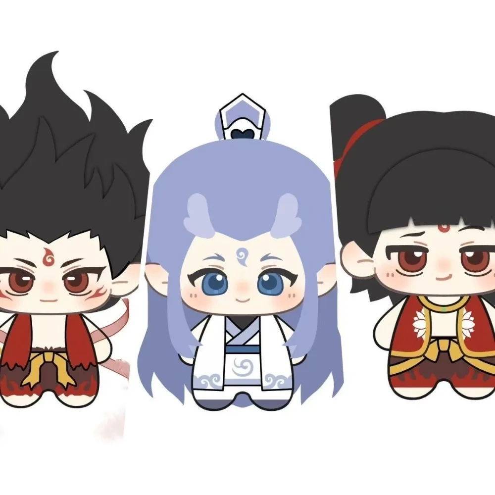 Nezha: الشيطان الطفل يزعج البحر آو بينج ونيزها ألعاب من نسيج مخملي Kawaii الكرتون أفخم دمية هدية الكريسماس للبنين والبنات #3