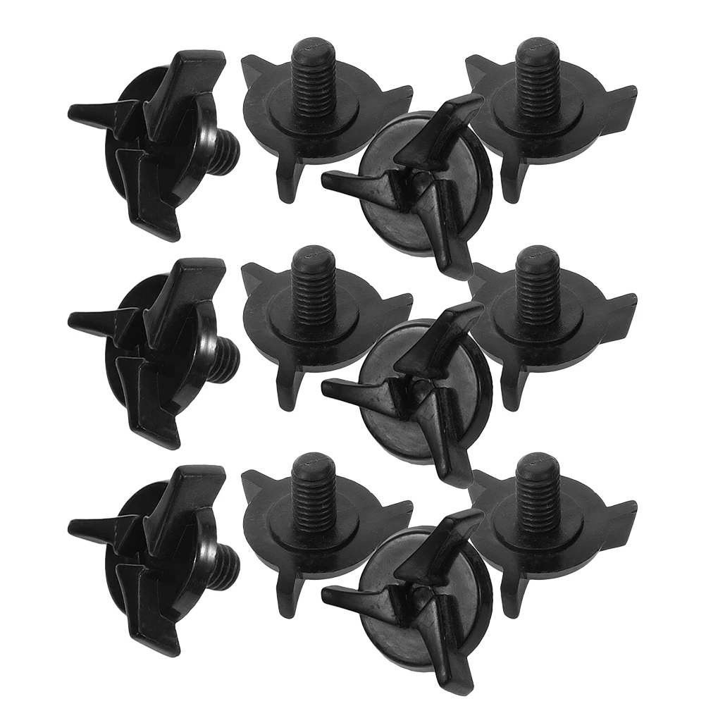 

12 Pcs Motorcycle Screws Plastic Fastener Visor Accessories Dirt Bike Football Off-road Universal Fit Lightweight