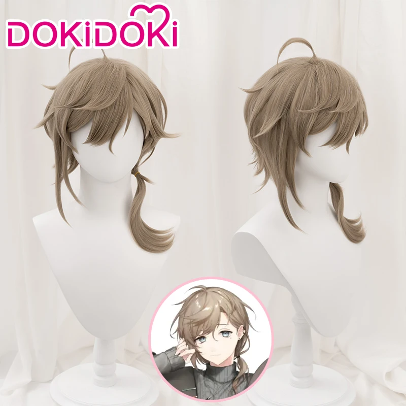 DokiDoki NIJISANJI تأثيري Kanae شعر مستعار NIJISANJI تأثيري Kanae شعر مستعار قصير NIJISANJI شعر مستعار تأثيري عيد الميلاد