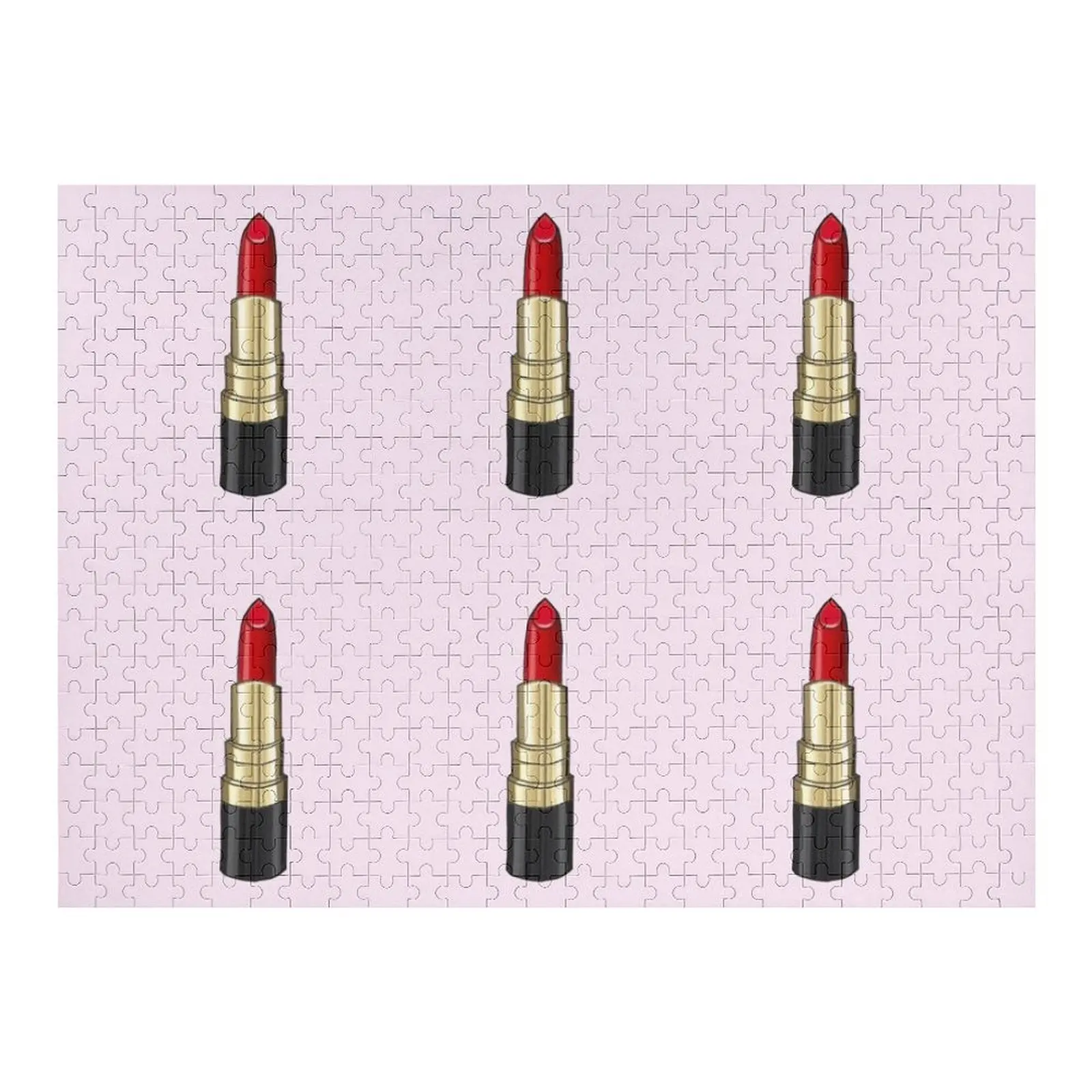 

Classic Red Lipstick Jigsaw Puzzle Custom Gift Customized Toys For Kids Personalized Toy Puzzle