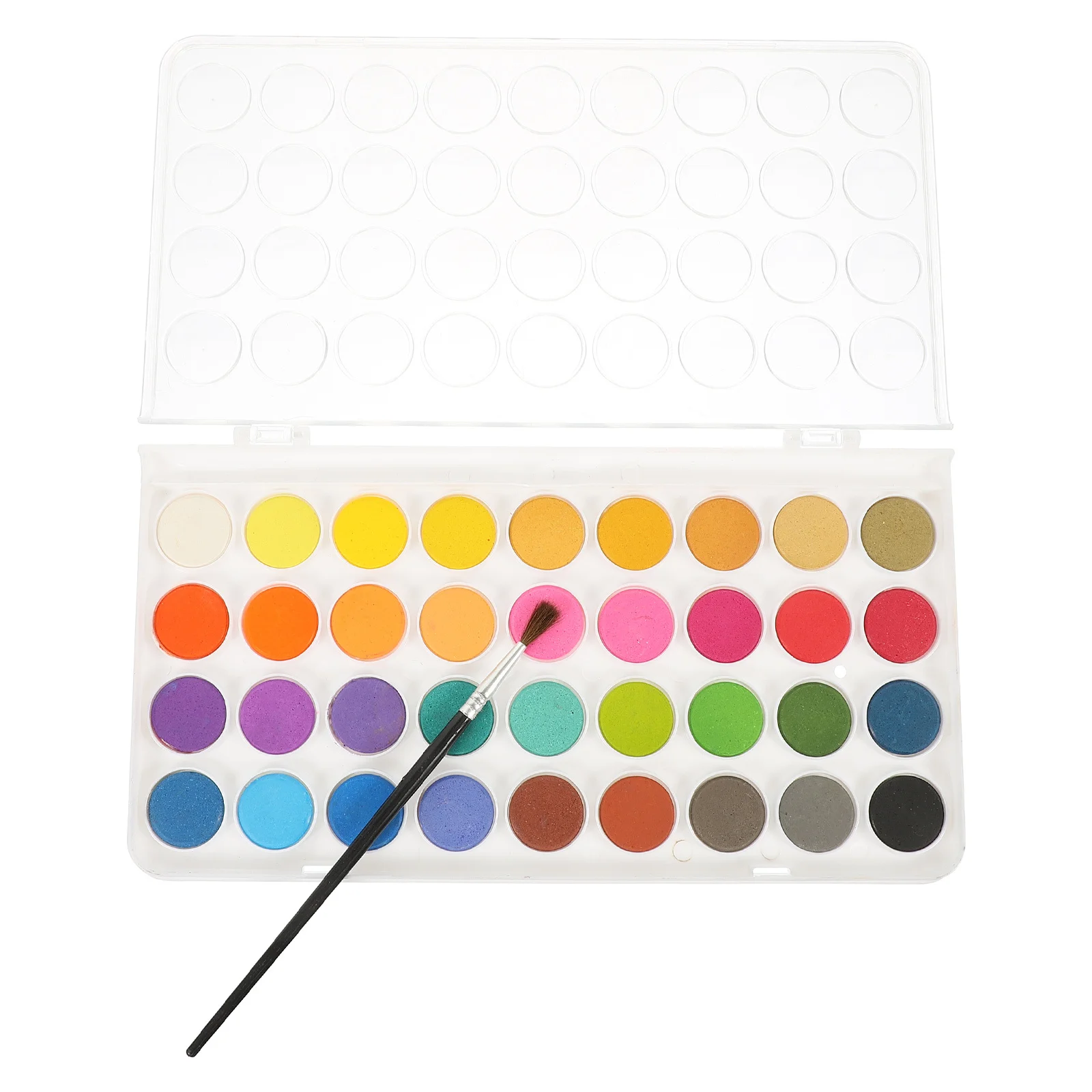 

1Set Watercolor Paint Set Portable Solid Pigment Kit Quick Dry Bright Colors Small Travel Watercolor Kit Drawing Supplies