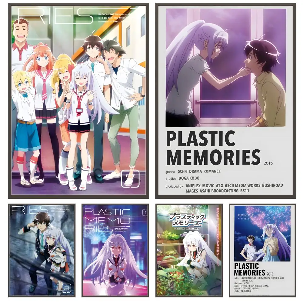 Slice of Life Anime Plastic Memories Poster Versatile HD Waterproof Wall Art Self-Adhesive Decor for Any Space Ideal Gift