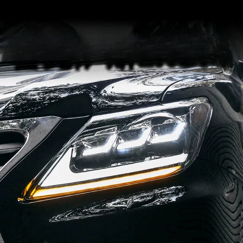 Suitable for 07-15 570 modified new full LED headlight assembly streamer steering