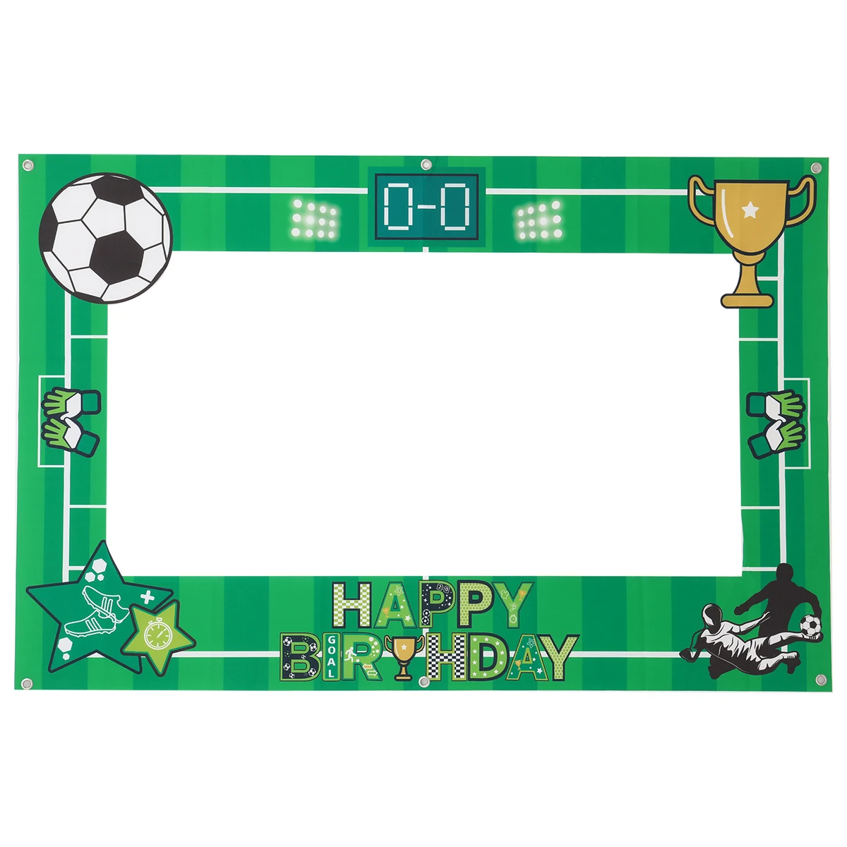 Football Birthday Party Decorations Vinyl Photo Props Soccer Themed Photo Booth Frame Kids Birthday Sports Party Decorations