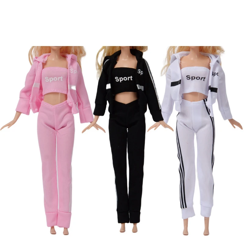 Hot Sale Prinses Fashion Sport Outfits Dragen Casual Jurk Shirt Casual Pop Kleding Voor Barbie Accessoires Pop Meisje Cadeau Speelgoed