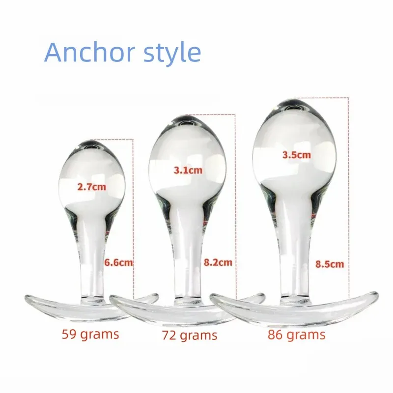 Butt Dilator Anal Plug for Women Vaginal Expander Glass Big Dildos Female Masturbator Sex Toys Adults Games Erotic Products view 4