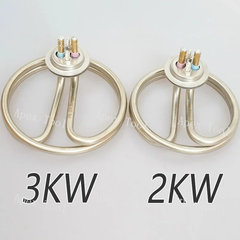 316 stainless steel 304 double ring round type 2000W heating pipe 3000W electric heating pipe 220V heating pipe steam 380V