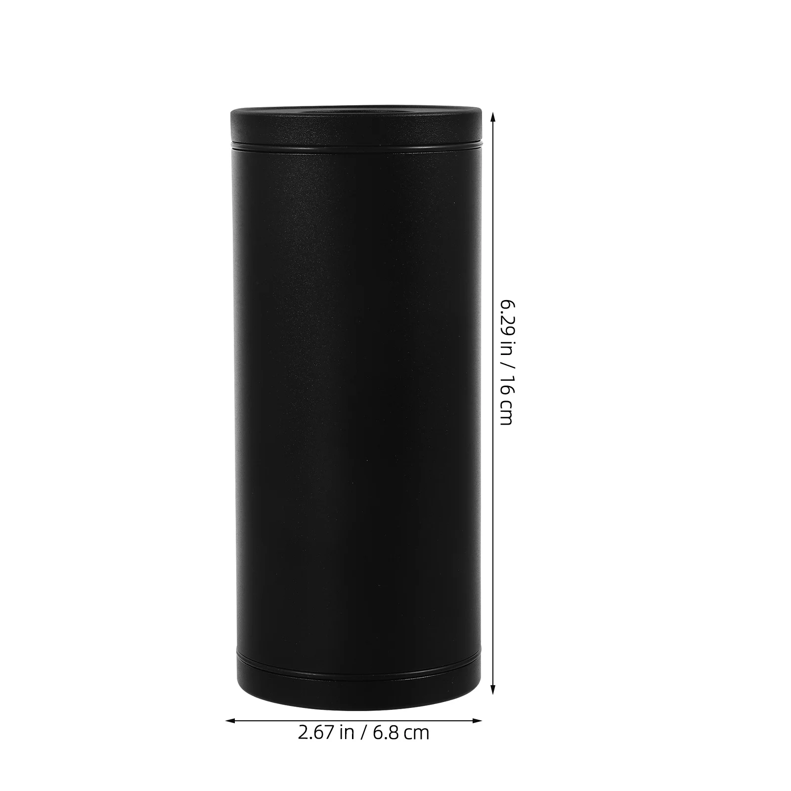 

Car Tissue Box Aluminum Alloy Round Refillable Tissue Holder Convenient Portable Storage for Car Round Cardboard Tubes