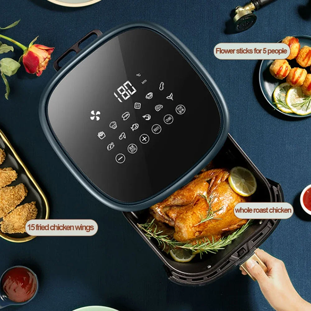 Home Kitchen Factory Easy Cooking Nonstick Electric Digital Touch Screen Oil Free Air Fryer