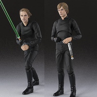 15cm Shf Star Wars Series Figma Luke Skywalker Action Figure Anakin Jedi Knight Black Movable Model Doll Toys Youth