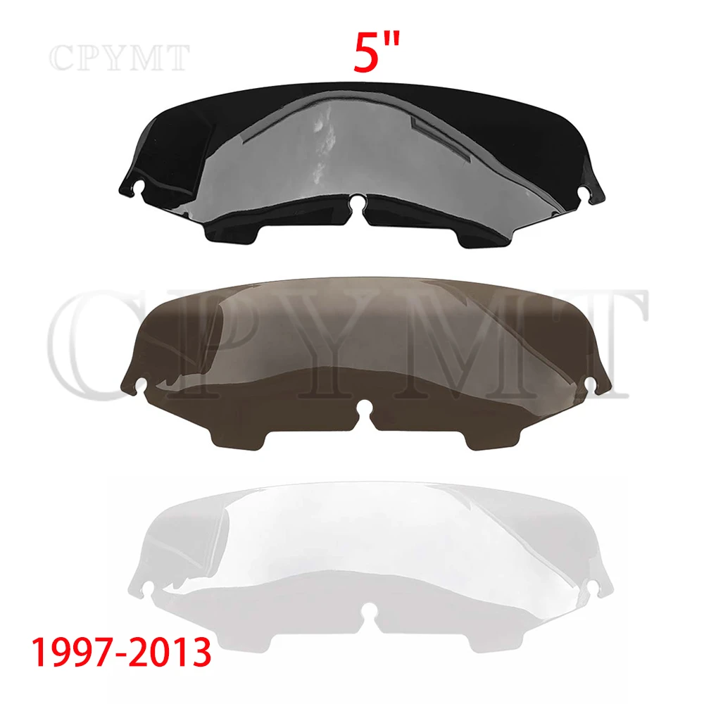 

5" Windshield Fairing Windscreen Cover Wind Screen fit For Harley Electra Glide FLHT Ultra Limited Touring 1996-2013