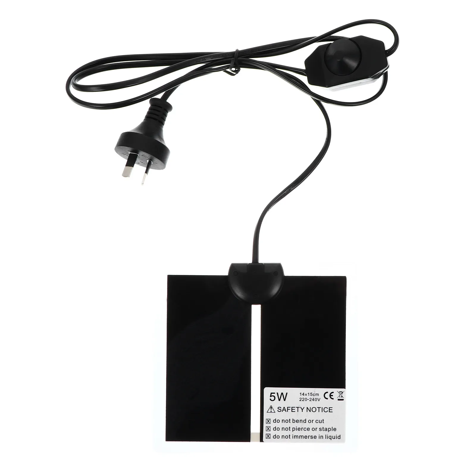 s Pet Heating Pad for Snakes Lizards Terrarium Mat Reptile Tank Warmer Black Straight Hair Uniform Temperature Easy Clean