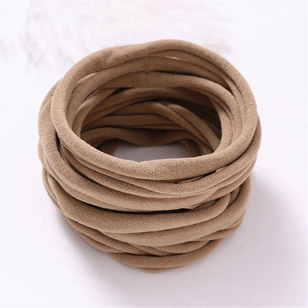 500pcs/lot Soft Elastic Baby Headbands for Girls Nylon Hairband for DIY Accessories For Baby Kids Headwear Children Headband