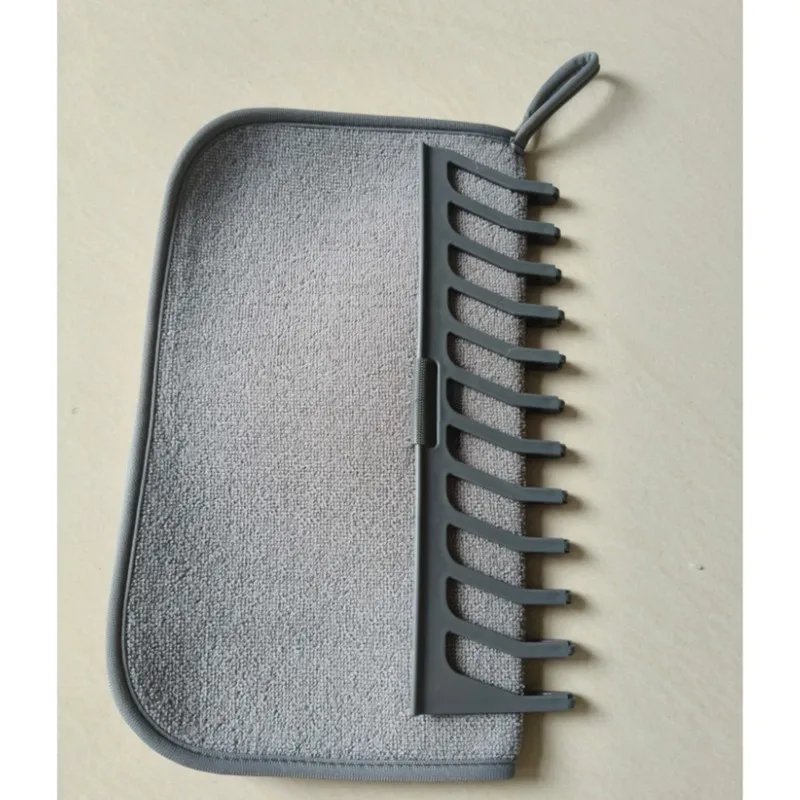 24-Hour Delivery Dish Drying Mat With Stackable Shelf Countertop Organizer Super Absorbent Dish Drying Rack Folding Dish Drainer