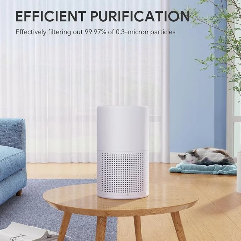 Air Purifier For Bedroom Air Filter Quiet Air Purifier With Nightlight HEPA Air Filter Portable Small Air Purifier For Home