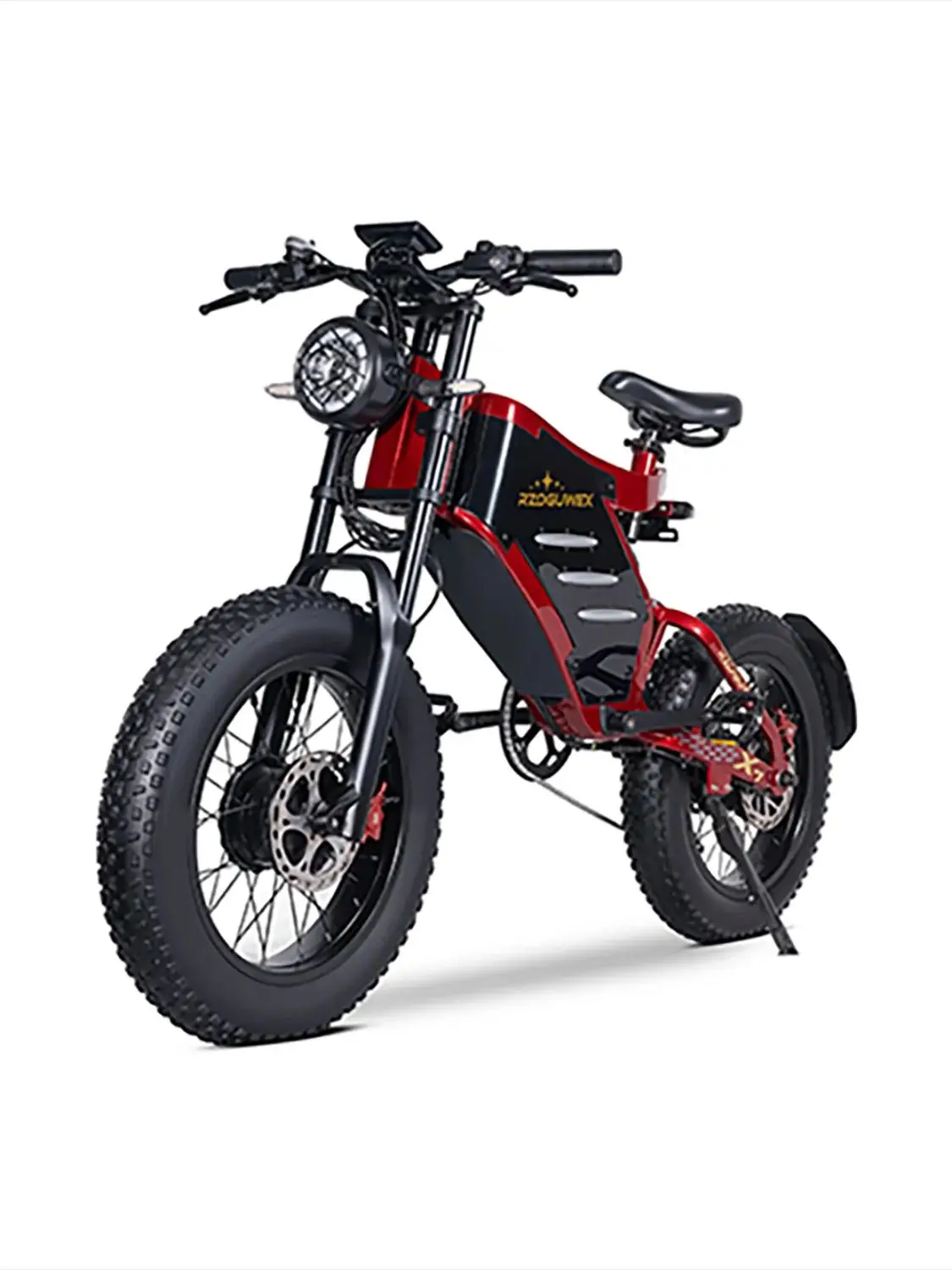 AliExpress NONE RZOGUWEX X7 adult E-bike48V30Ah city ebike battery 20-inch fat tires E-Mountain bike 1000W*2 all-terrain electric bicycle