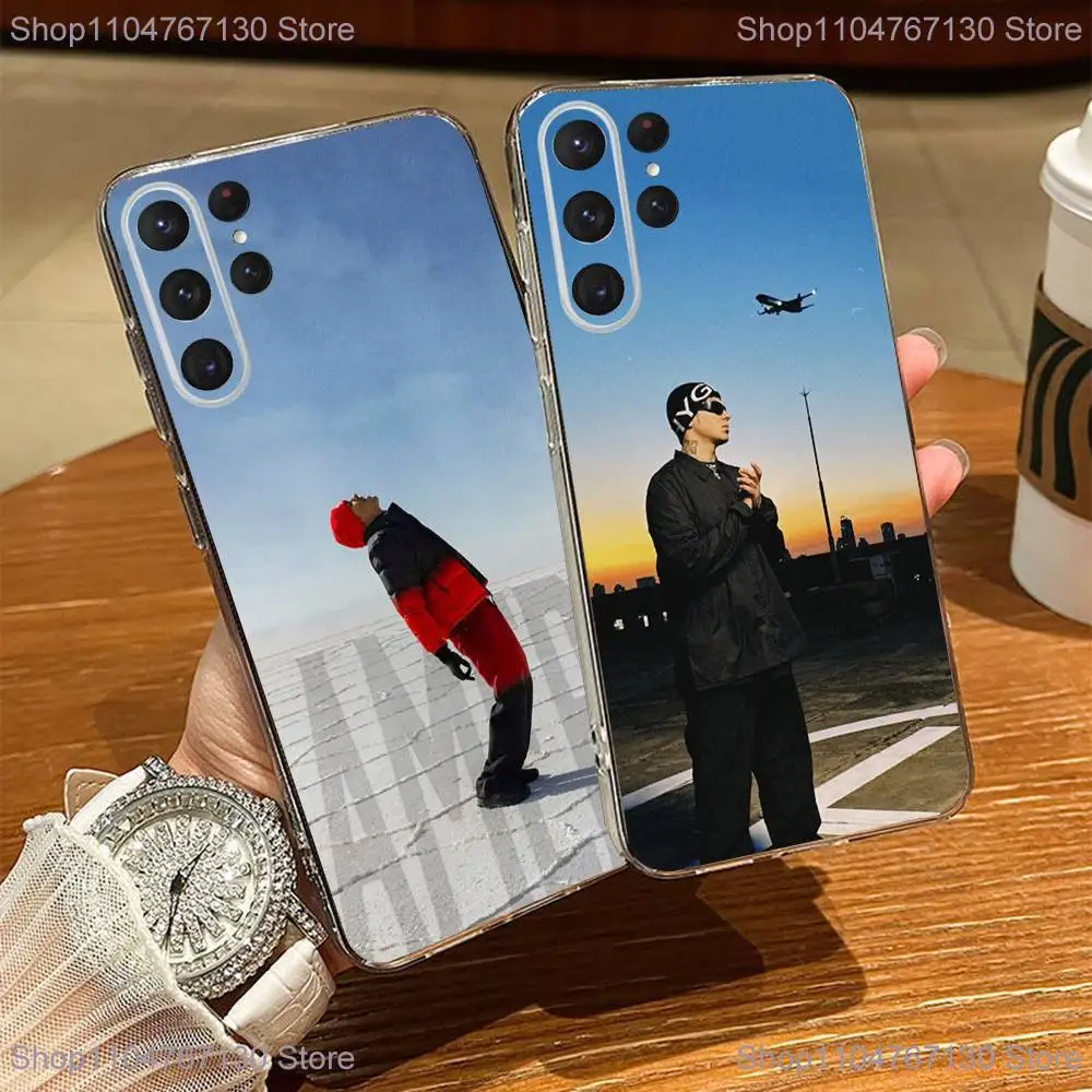 

D-Duki Rapper Phone Case For Samsung S24,30,21,22,23,20 FE,lite,PIus,Ultra,5G,Note,9,10 Transparent Cover