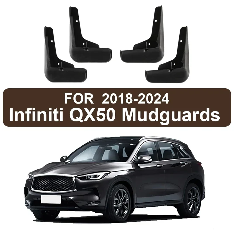 

For Infiniti FX35 EX25 QX50 QX60 2004-2024 ABS Fender Mudguard Mud Flaps Guard Splash Front Rear Flap Mudguards Car Accessories