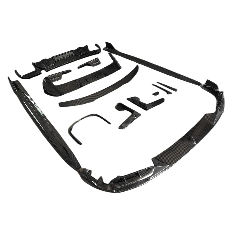 

Used for BMW F95 X5M Carbon Fiber Front Bumper Lip Rear Diffuser Side Skirts Rear Spoiler New LD Design Body Kit