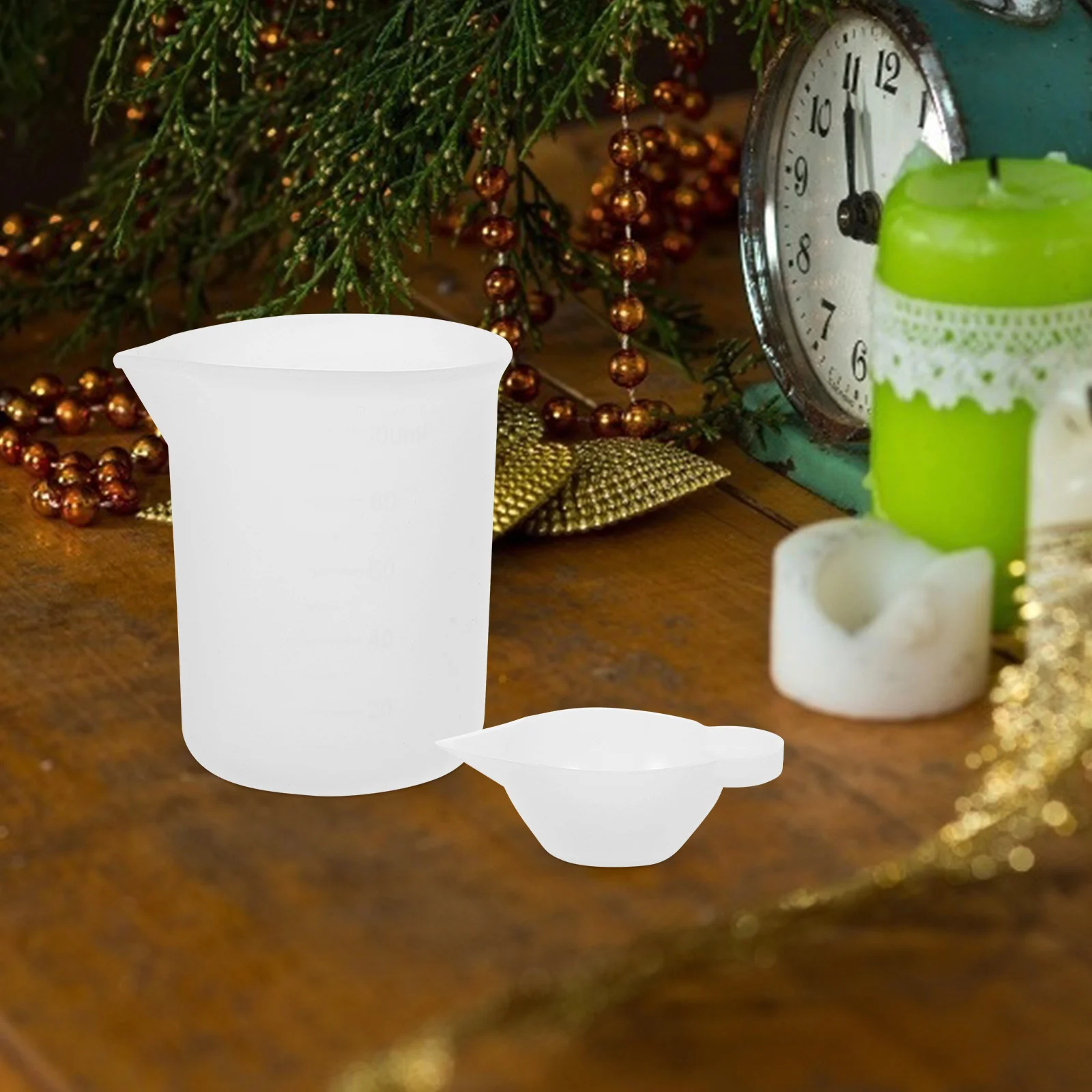 

1 set Silicone Cups Epoxy Resin Mixing Bowls Kit Durable Diy Craft Tools Paint Measuring Set Bookmark Casting Mould Resin Mixing