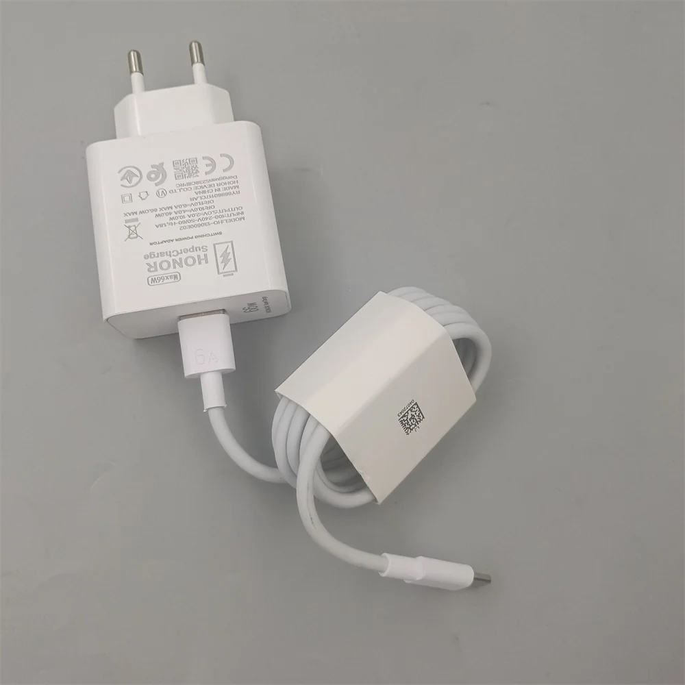 Original Honor 66W EU Plug SuperCharge Fast Charger Travel Adapter 6A Type C Cable For Honor 90 80 70 60 SE Pro Magic VS Fold V2 - náhled 6