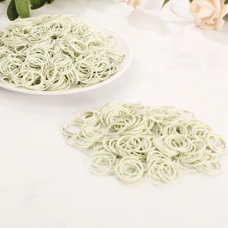 100Pcs White Color Rubber Band Strong Elastic Band Stationery School Office Home Supply Rubber Tie High Quality Diameter 15-50mm