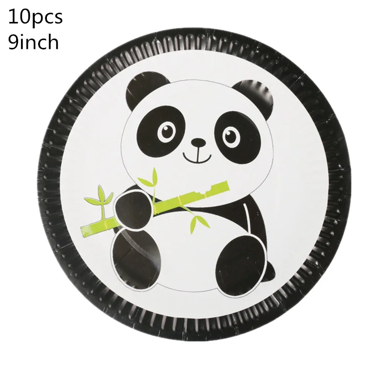 Panda Party Einweg-Tischdecke Panda Geburtstag Party Dekoration Jungen Einweggeschirr Tischdecke Mädchen Babyparty – Detail 1