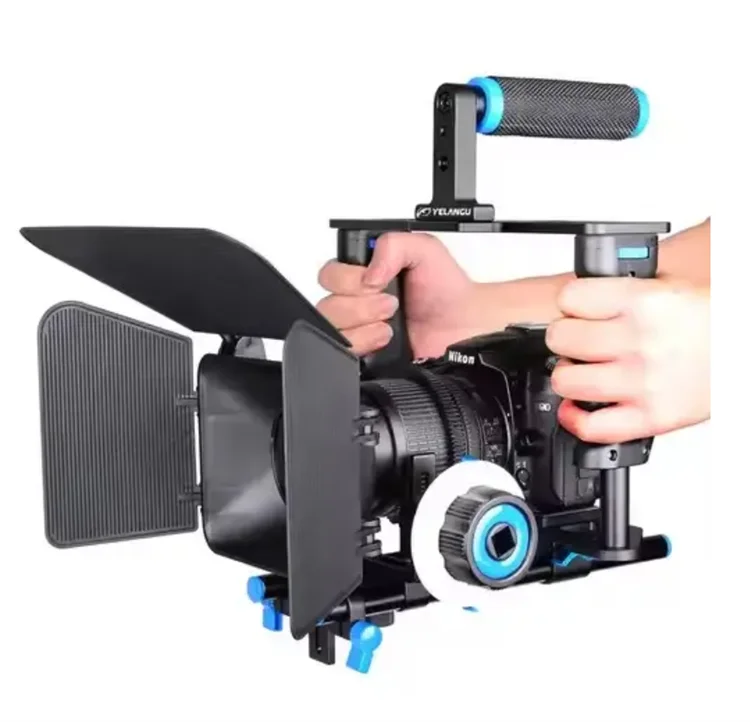 

RD C200 Camera Cage Kit With Cage Mount Rig Kit Follow Focus For Canon 5D MarkII III 700D 650D 600D For Fujifilm DSLR Camera