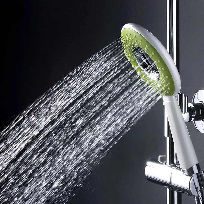 BECOLA Chrome Pressure Bathroom Fashion Hand Shower  Green Hand Water-Saving Shower Nozzle