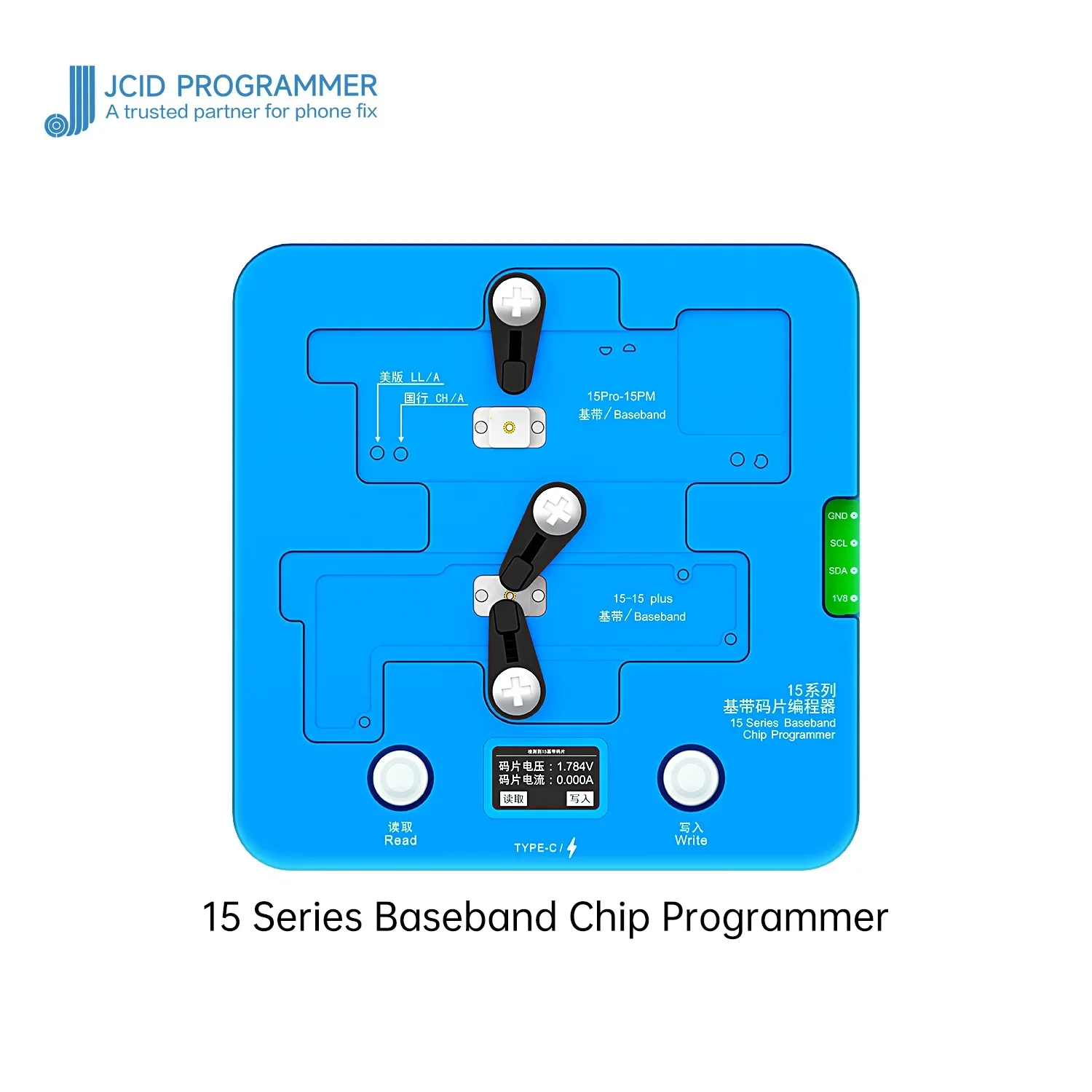 JCID JC 13NI1 Lntegrated Chip Programmer Baseband Logic Intel Qualcomm EEPROM iPhone X XS 11 12 13 14 15 MAX PRO Logic repair