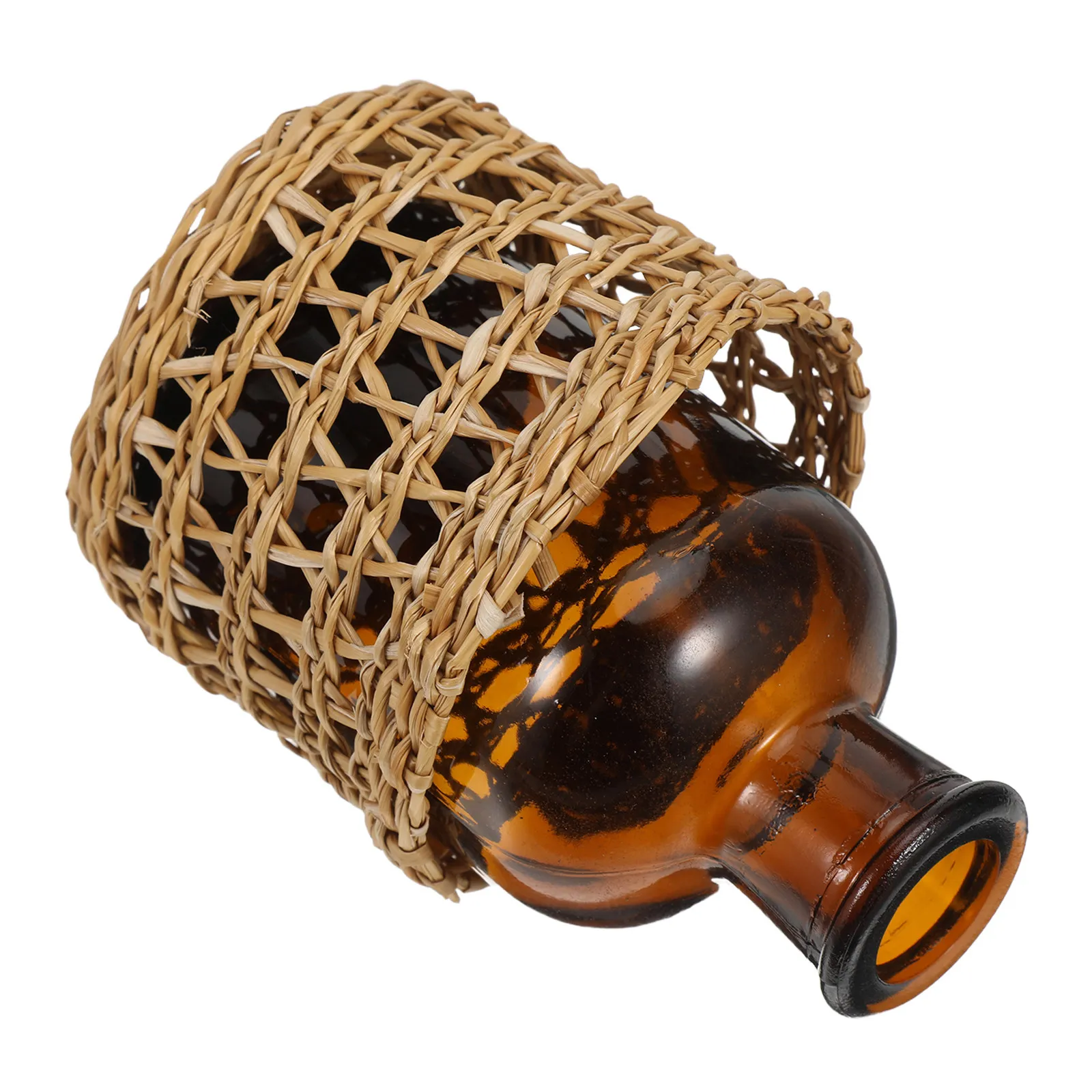 

Empty Refillable Glass Reed Diffuser Bottle Sleek Cylindrical Aromatherapy Jar for Essential Oils Home Office Car Decor