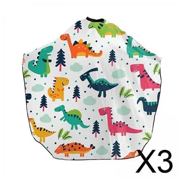 

3x Hair Cutting Cape for Kids, Professional Adjustable Barber Cape Cover, Hair Cutting Cape for Home Hairdresser