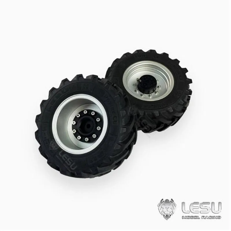 1/14 LESU Model Accessories Simulation Truck Tires High Quality Rubber Tyres Model For LESU Backhoe Model