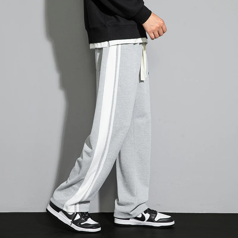 

Men's Outdoor Mountaineering and Hiking High Elasticity Breathable Comfortable Straight Pants Fashion Trend Loose Casual Pants