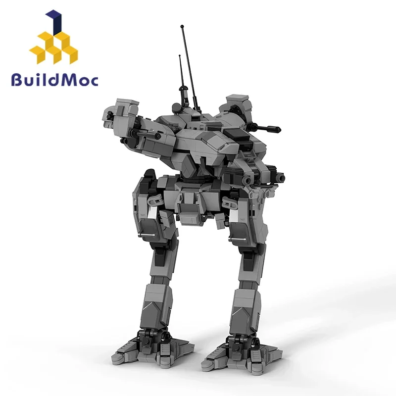 Buildmoc battletechs robô bloco de construção conjunto gafanhoto mecha battlemecha modelo brinquedos jogo tijolos brinquedo para fãs crianças presente aniversário