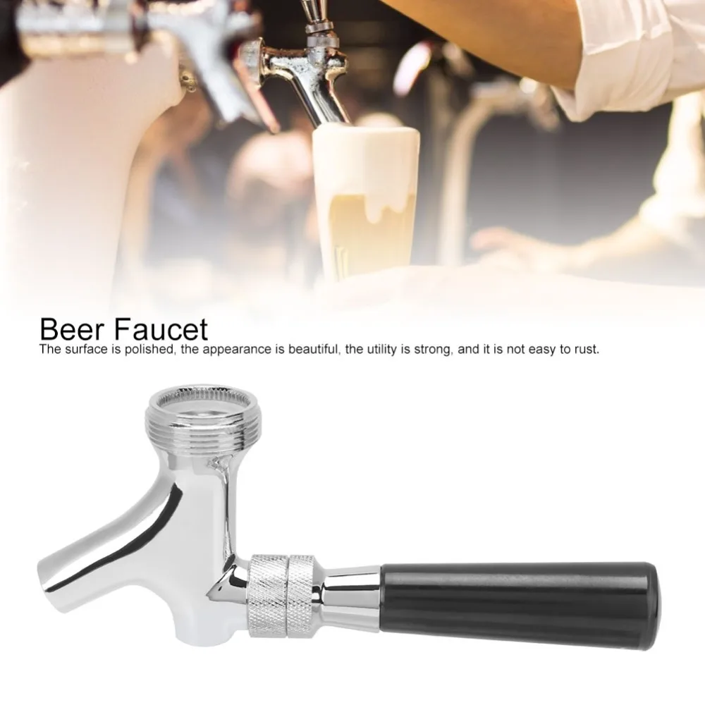 Durable Non Adjustable Beer Faucet American Standard Fit Beer Tap Kegerator Faucet Beer Keg