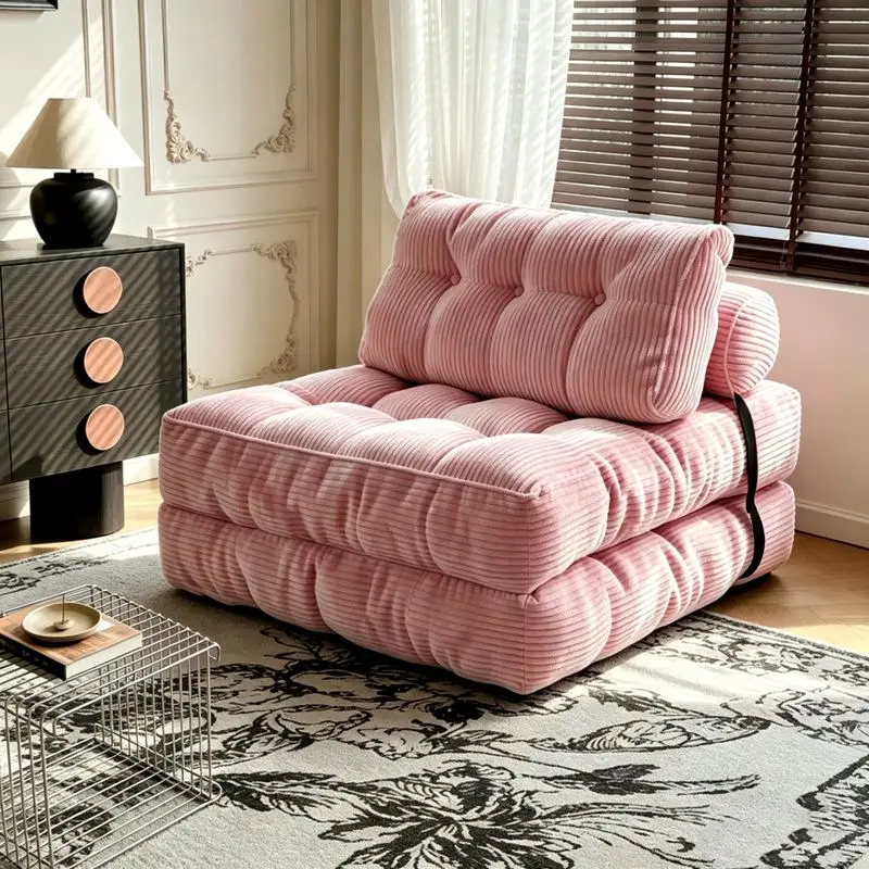 Folding Sofa Bed Vacuum Compressed Lazy Sofa Single Tatami Space Saving for Bedroom Living Room Balcony Small Apartment