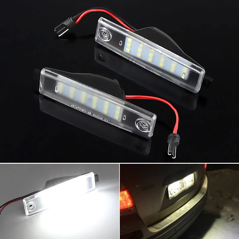 2Pcs Car LED Number License Plate Light for Toyota Highlander 07-13 Harrier H200 200 Series Hiace/Hiace S.B.V Land Cruiser 200 view 6