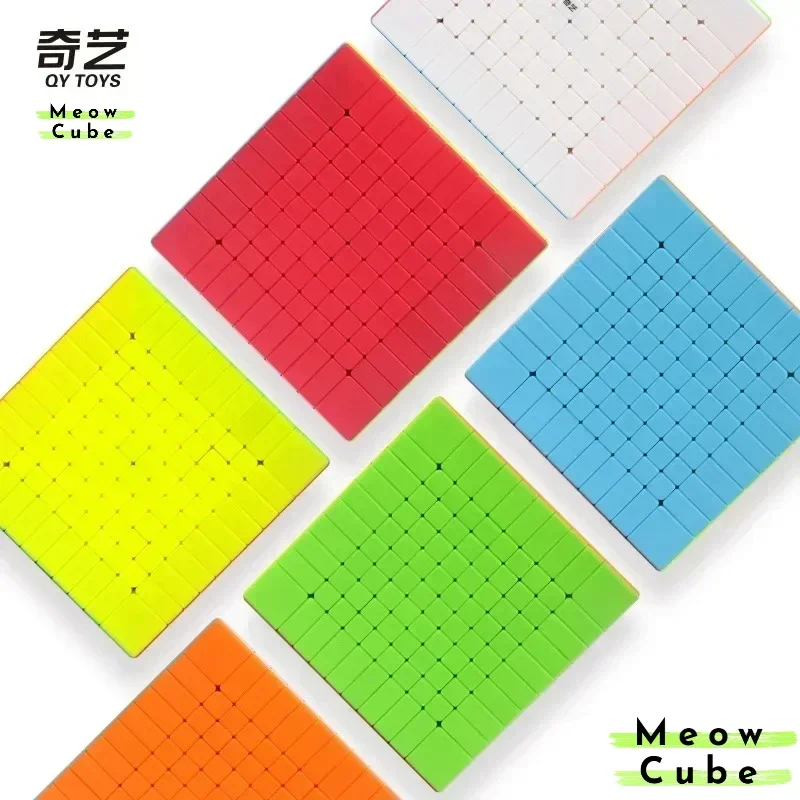 

[MeowCube] QiYi 10X10 Magic Speed Cube Hands-on Professional Fidget Toys QiYi 10 Children's Gifts Stress Reliever Toys Magic