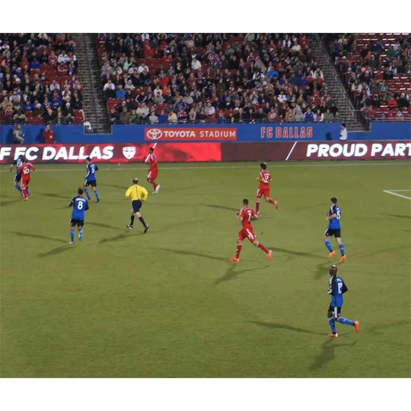 Football Stadium Perimeter Outdoor Indoor Full Color P6 P8 P10 Large Led Display Stadium Led Display