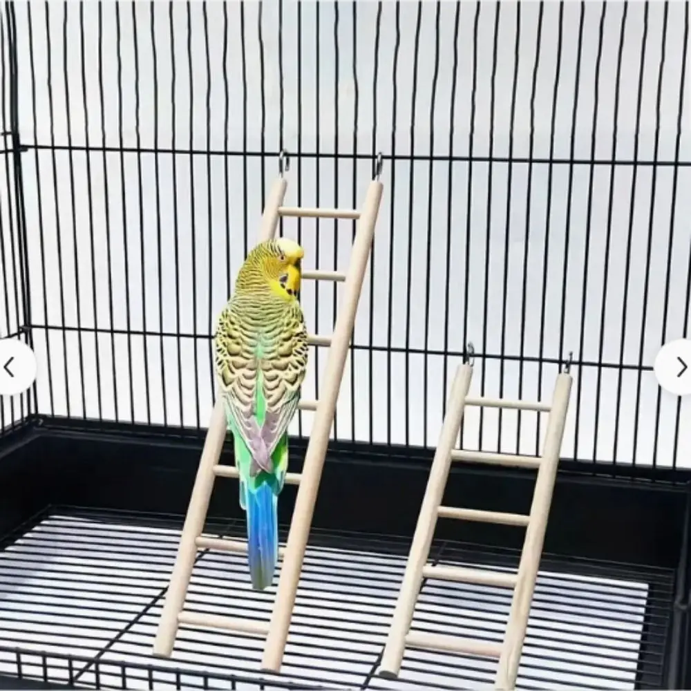 1PC Birds Toy Wooden Ladders Swing Scratcher Perch Climbing 3/4/5/6 Ladder Bird Cage Hamsters Parrot Toys Hanging Pet Supplies