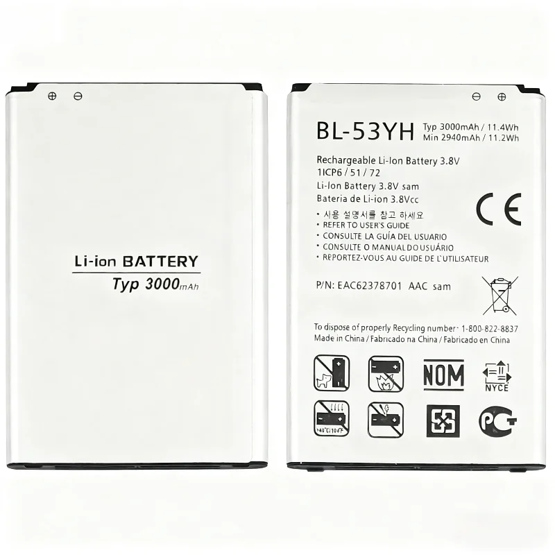 New 3000mAh BL-53YH For LG G3/D859/D850/F400/F460 Mobile Phone Battery