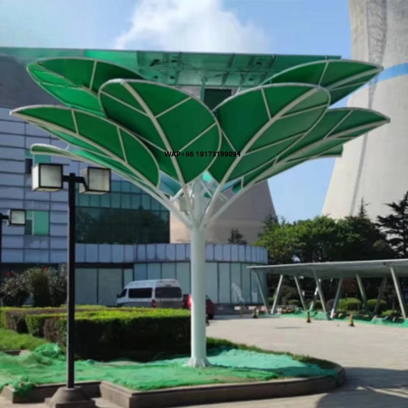 Hersteller Blumenförmiges Solarpanel Futuristisches Innovatives Photovoltaik-Baumsystem