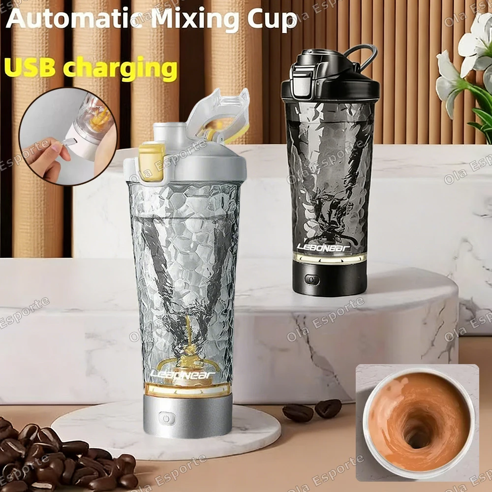 

700ml Electric Protein Powder Mixing Cup Automatic Shaker Bottle Mixer Shake Bottle Milk Coffee Kettle for Kitchen Accessories