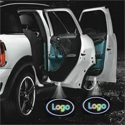 JURUS 2Pcs Led Car Door Lighting Laser Projector Logo Backlight Lamp Auto Ghost Shadow Light For Opel For Lifan For Suzuki Logo